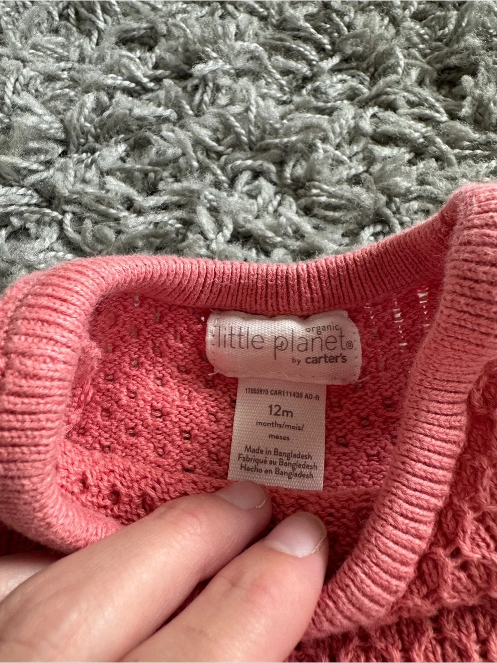 Carter's Pink Knit Tank Top & Shorts Set